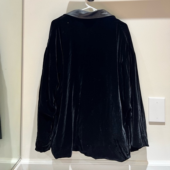 The Kooples Underground Velvet Lambskin Collar Jacket - Picture 6 of 7